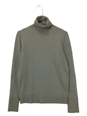 Vorschaubild 1 von Herren Rollkragen Pullover Rippstrick Meliert Grau Gr. M