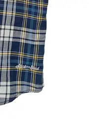 Vorschaubild 5 von Herren Karohemd Kurzarm Blau Gelb Weiß Gr. XL Baumwolle