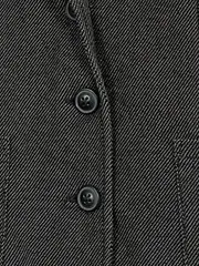 Vorschaubild 5 von Damen Blazer Gr. 34/XS Grau Meliert Business Jacke Baumwolle