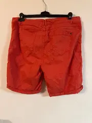 Vorschaubild 2 von Damen Shorts Bermuda Gr. 44 Rot Baumwolle Casual