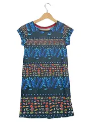 Vorschaubild 1 von Mädchen Sommerkleid Fischmuster Gr. 146/152 Mehrfarbig