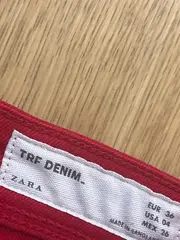 Vorschaubild 5 von TRF Denim Jeans Damen Gr. 36 Rot Skinny Stretch Hose