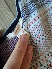 Vorschaubild 5 von Damen Freizeitkleid Gr. M Ethno Muster Beige Kurzarm