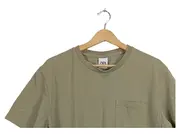 Vorschaubild 4 von Herren T-Shirt Brusttasche Oliv Gr. L/50 Baumwolle Casual