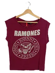 Vorschaubild 1 von Ramones Fanshirt Damen Gr. 34/XS Rot Band T-Shirt Punk Rock