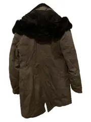 Vorschaubild 4 von Damen Parka Winterjacke Gr. S/36 Grau Fellkapuze