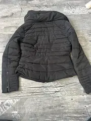 Vorschaubild 2 von Damen Winterjacke Steppjacke Kapuze Fellbesatz Schwarz Gr. M