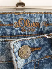 Vorschaubild 4 von Damen Jeans Regular Fit Gr. 38 W29 Blau Bootcut Casual