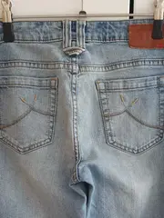 Vorschaubild 3 von Damen Jeans Regular Fit Gr. 38 W29 Blau Bootcut Casual