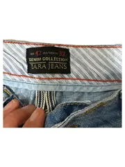 Vorschaubild 4 von Jeans Shorts Herren W32 Blau Denim Destroyed Look Bermuda