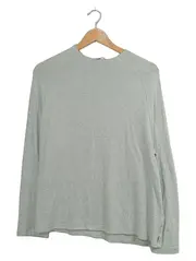 Vorschaubild 1 von Damen Pullover Gr. 38 M Grün Viskose Mix Casual Basic Langarm