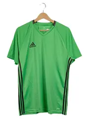 Vorschaubild 1 von Herren T-Shirt Sport Grün Gr. 50/L Polyester Kurzarm