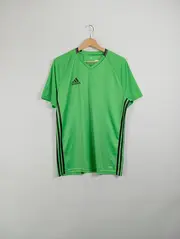 Vorschaubild 2 von Herren T-Shirt Sport Grün Gr. 50/L Polyester Kurzarm