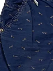 Vorschaubild 3 von Jungen Shorts Skateboard-Muster Blau Gr. 140 Baumwolle