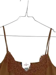 Vorschaubild 2 von Damen Top Spitze Braun Caramel Gr. 36/S Träger Elegant