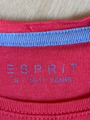 Vorschaubild 3 von Kinder Langarmshirt Gr. 140 Rot Baumwolle Basic Mädchen Alltag