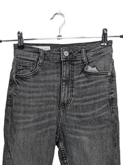 Vorschaubild 3 von Damen Skinny Jeans High Waist Grau Gr. 34 XS Stretch Hose