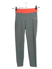 Vorschaubild 1 von Pro Dri-Fit Damen Leggings Grau Orange Gr. S Sportleggings