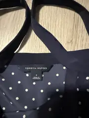 Vorschaubild 2 von Damen Sommerkleid Punkte Blau Gr. XS / US 4 Trägerkleid