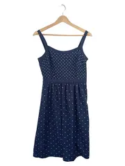 Vorschaubild 1 von Damen Sommerkleid Punkte Blau Gr. XS / US 4 Trägerkleid