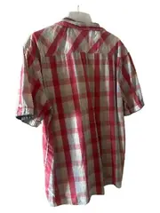 Vorschaubild 6 von Herren Freizeithemd Kurzarm Kariert Rosa Blau Gr. 3XL Regular Fit