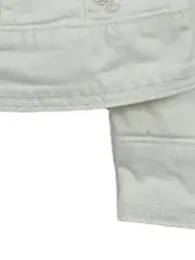 Vorschaubild 5 von Damen Jeansjacke Weiß Gr. S 36 Baumwolle Casual