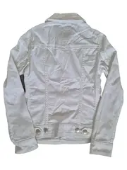 Vorschaubild 2 von Damen Jeansjacke Weiß Gr. S 36 Baumwolle Casual