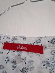 Vorschaubild 5 von Damen Bluse Gr. 40 Weiß Blumenmuster Langarm Casual