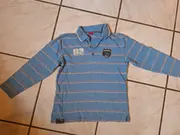 Vorschaubild 6 von Poloshirt Langarm Jungen Kinder Gr. 134 Blau Gestreift Baumwolle
