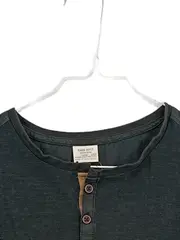 Vorschaubild 3 von Boys Henley T-Shirt Gr. 152 Grau Baumwolle Brusttasche