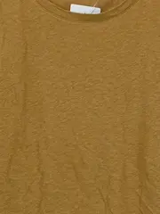 Vorschaubild 3 von Damen Ärmelloses Top Gelb Gr. 38/M Baumwolle Leinen Casual