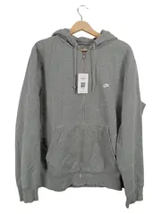 Vorschaubild 1 von Herren Kapuzenpullover Hoodie Zip Grau meliert Gr. L Sportswear