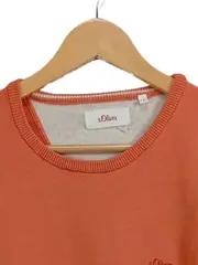 Vorschaubild 4 von Herren Pullover Gr. 36 Orange Casual Baumwolle