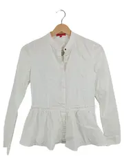 Vorschaubild 1 von Bluse Damen 34 XS Weiß Rüschen Schößchen Elegant Business Baumwolle