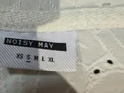 Vorschaubild 5 von Damen T-Shirt Gr. S Creme Lochmuster Kurzarm Casual