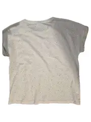 Vorschaubild 3 von Damen T-Shirt Gr. S Creme Lochmuster Kurzarm Casual