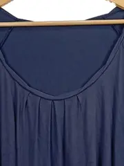 Vorschaubild 4 von Damen Langarmshirt Blau Gr. XL Tunika Raffung Casual