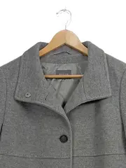 Vorschaubild 3 von Damen Übergangsmantel Gr. 38 Grau Wolle Kaschmir Elegant