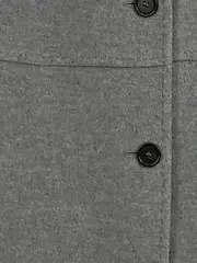 Vorschaubild 5 von Damen Übergangsmantel Gr. 38 Grau Wolle Kaschmir Elegant