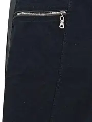Vorschaubild 3 von Damen Hose Schwarz Bikerstil Gr. 38 Reißverschluss-Details