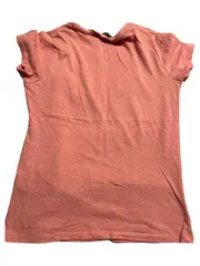 Vorschaubild 2 von Damen T-Shirt Rosa Gold Logo Print Gr. XS 34 Baumwolle