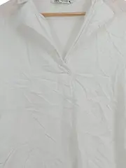 Vorschaubild 6 von Damen Hemdbluse Gr. 42 Weiß Casual Langarm