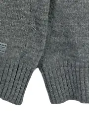 Vorschaubild 5 von Herren Pullover V-Ausschnitt Strickpullover Grau Gr. 50/L Wolle Mix