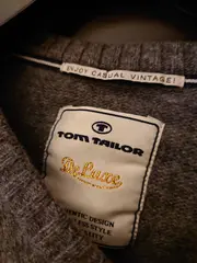 Vorschaubild 6 von Herren Pullover V-Ausschnitt Strickpullover Grau Gr. 50/L Wolle Mix