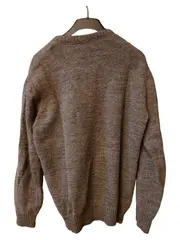 Vorschaubild 2 von Herren Pullover V-Ausschnitt Strickpullover Grau Gr. 50/L Wolle Mix