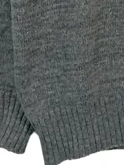 Vorschaubild 4 von Herren Pullover V-Ausschnitt Strickpullover Grau Gr. 50/L Wolle Mix