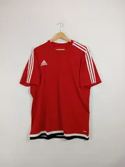 Vorschaubild 2 von Herren T-Shirt Sport Kurzarm Polyester Rot Gr. 42