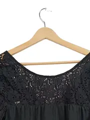 Vorschaubild 2 von EDC Damen Top 3/4-Arm Spitze Schwarz Gr. L 42 Polyester Alltag Elegant