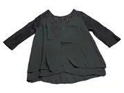 Vorschaubild 11 von EDC Damen Top 3/4-Arm Spitze Schwarz Gr. L 42 Polyester Alltag Elegant