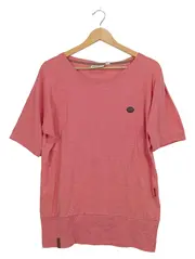 Vorschaubild 1 von Damen Pullover Shirt Rosa Meliert Gr. L Casual Baumwolle